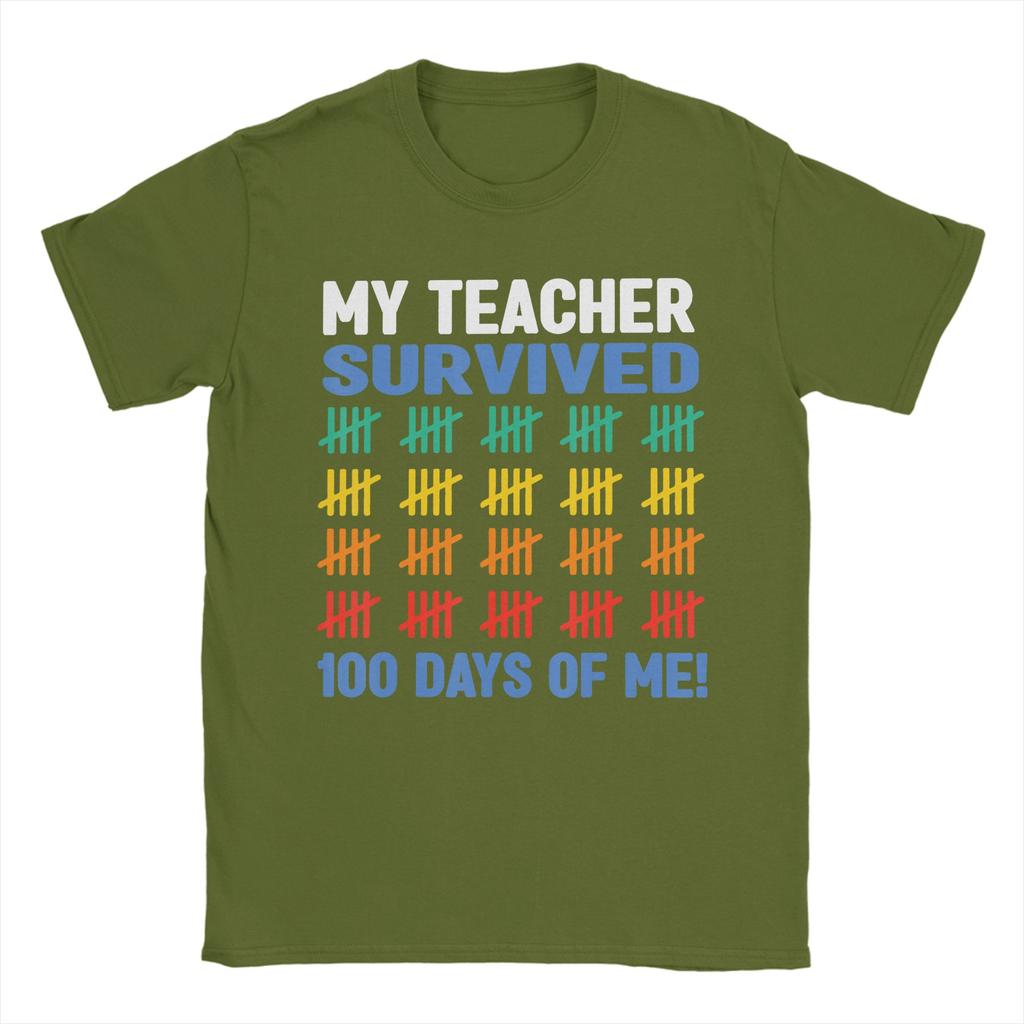 Unisex 100 Days of School Baseball Ice Cream Drip Player T Shirt Cotton Tops Vintage Short Sleeve O Neck Tee Shirt 5XL 6XL TShirts