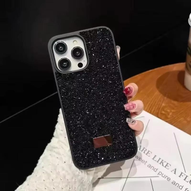 Роскошный блестящий чехол для телефона со стразами для iPhone 16 15 14 13 12 11 Pro Max Plus, стильный женский противоударный чехол