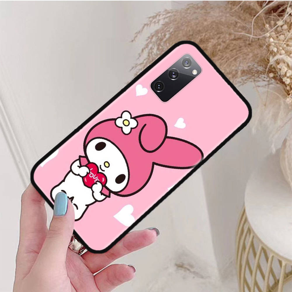 Черный чехол для Xiaomi Poco X6 X4 M5 M6 F5 F6 C65 C55 C50 C51 C40 Pro Redmi 14C A3X 13C 12C 11T 10A 9C Note 7 6 8A Plus L-13 Cute My Melody