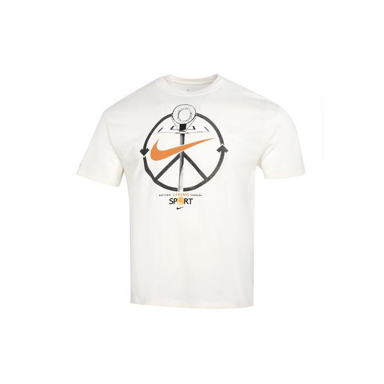 Nike Футболка с коротким рукавом и логотипом Alphabet Sport Casual, мужская, белая DN3901-901