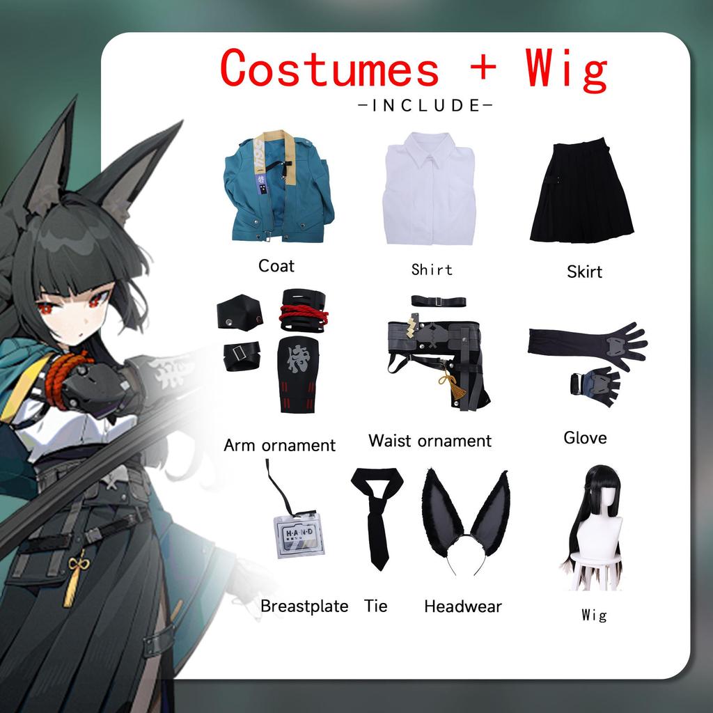 Anime Zenless Zone Zero Cosplay Costume H.S.O.S.6 Xingjianya Costume Halloween Anime ZZZ Outfit Girl Uniform Wig Birthday Gifts Carnival Full Set