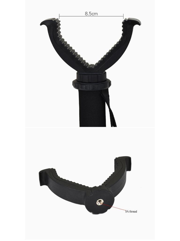 Телескопический тактический штатив из алюминиевого сплава с V-образной головкой для уличной съемки