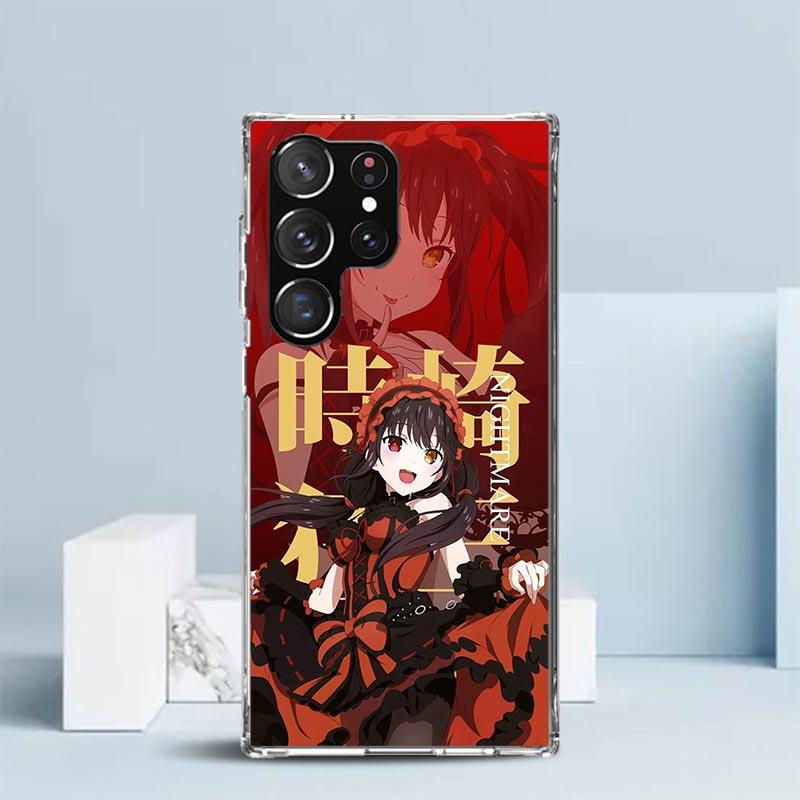 Date A Live Токисаки Куруми Мягкий чехол для Samsung Galaxy S25 Edge S26 S24 S23 Ultra Чехол для телефона S22 S21 Plus S20 FE Печатный узор