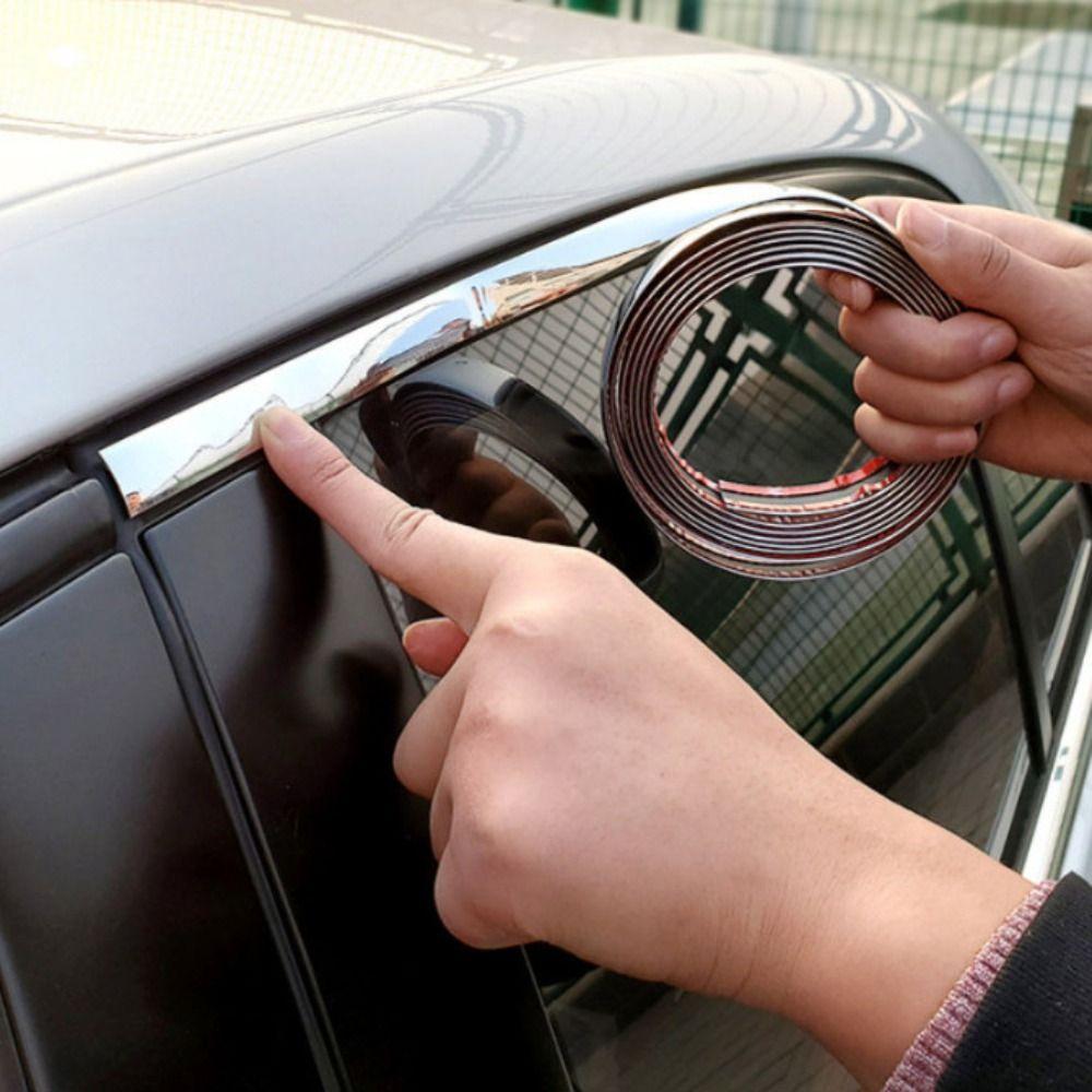 Отделка автомобиля хромированная отделка полоса автомобильная дверная защитная полоса для автомобиля защитная наклейка на бампер