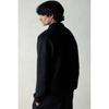 Кардиган HM Regular Fit из шерстяной смеси, черный