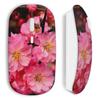 Wireless Mouse Pink Flowers Design