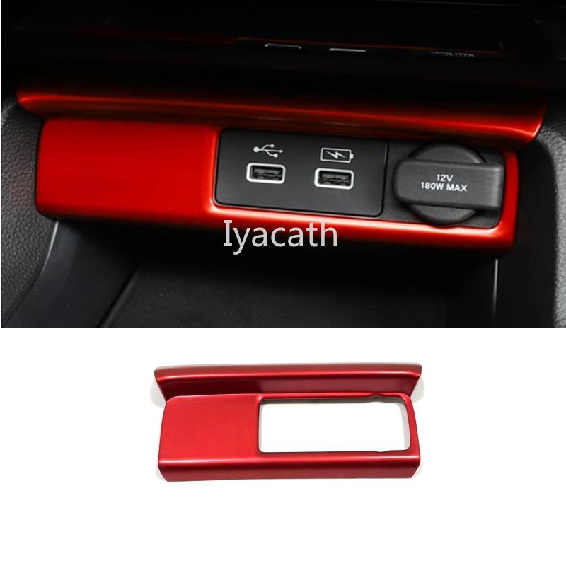 For Honda Civic 11Th Gen   Red Car Interior Accessories Dash Board Trim trument Panel Dashboard Cover Strips Frame