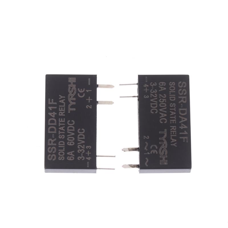 SSR-41FDD/41FDA Solid State Relays DC To DC Slim Relay Module 3-32VDC 6A Mini Relay Non-contact DIN Rail Relay