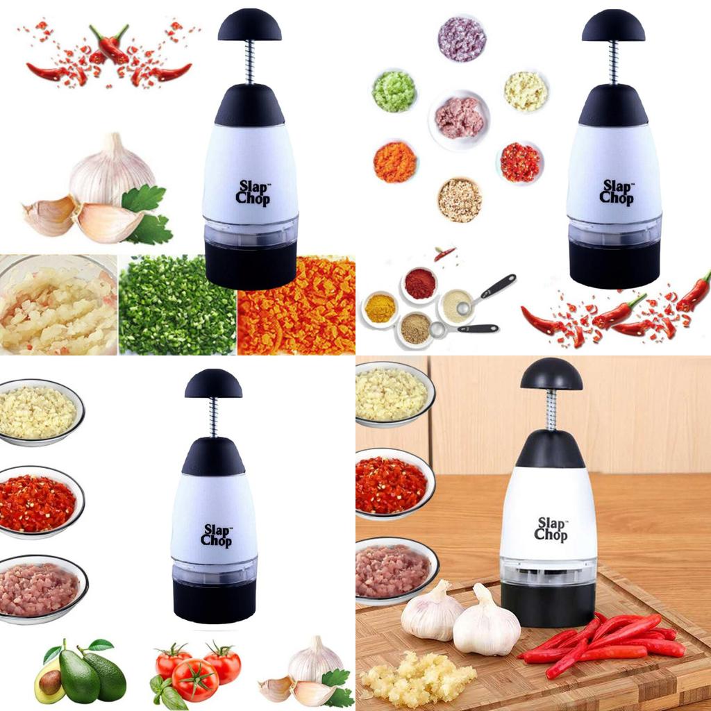 Multi-functional Slap Chop Onion Chopper And Garlic Peeler With Ergonomic Design