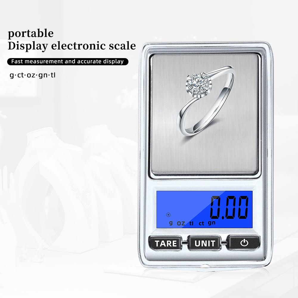 Mini Electronic Scales 0.01g 200g High Precision Portable Digital Pocket Scale for Jewelry Gold Sterling Silver Balance Gram