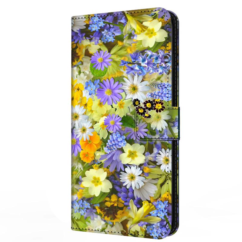 Кожаный чехол-книжка для Samsung A25 Кошелек Подставка Обложка-книга для Galaxy A15 4G 5G Магнитный Цветок Прекрасный A14 A34 A54 5G M13 4G