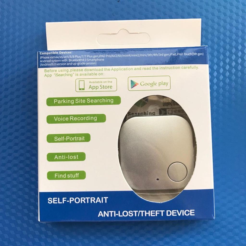 Smart Square 5.0 Bluetooth Tracker: Anti-Loss Device for Kids & Seniors, Phone Item Locator, Two-Way Alarm, Location Finder