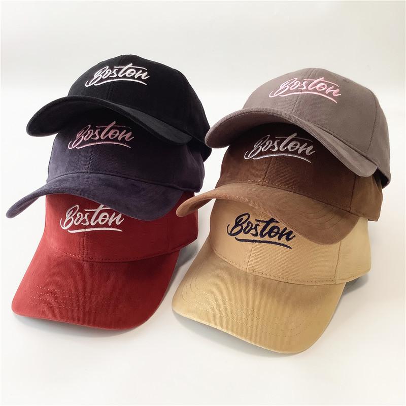 Autumn polished hat women's American letters simple baseball cap men's versatile sun hat couple casual cap tide