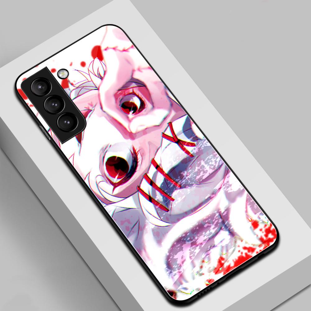 Чехол для телефона Anime Tokyo Ghoul Kaneki Ken для S22 S21 Ultra S8 S9 S10 S10E Plus FE Note 8 9 10 20 из закаленного стекла с защитой от падения