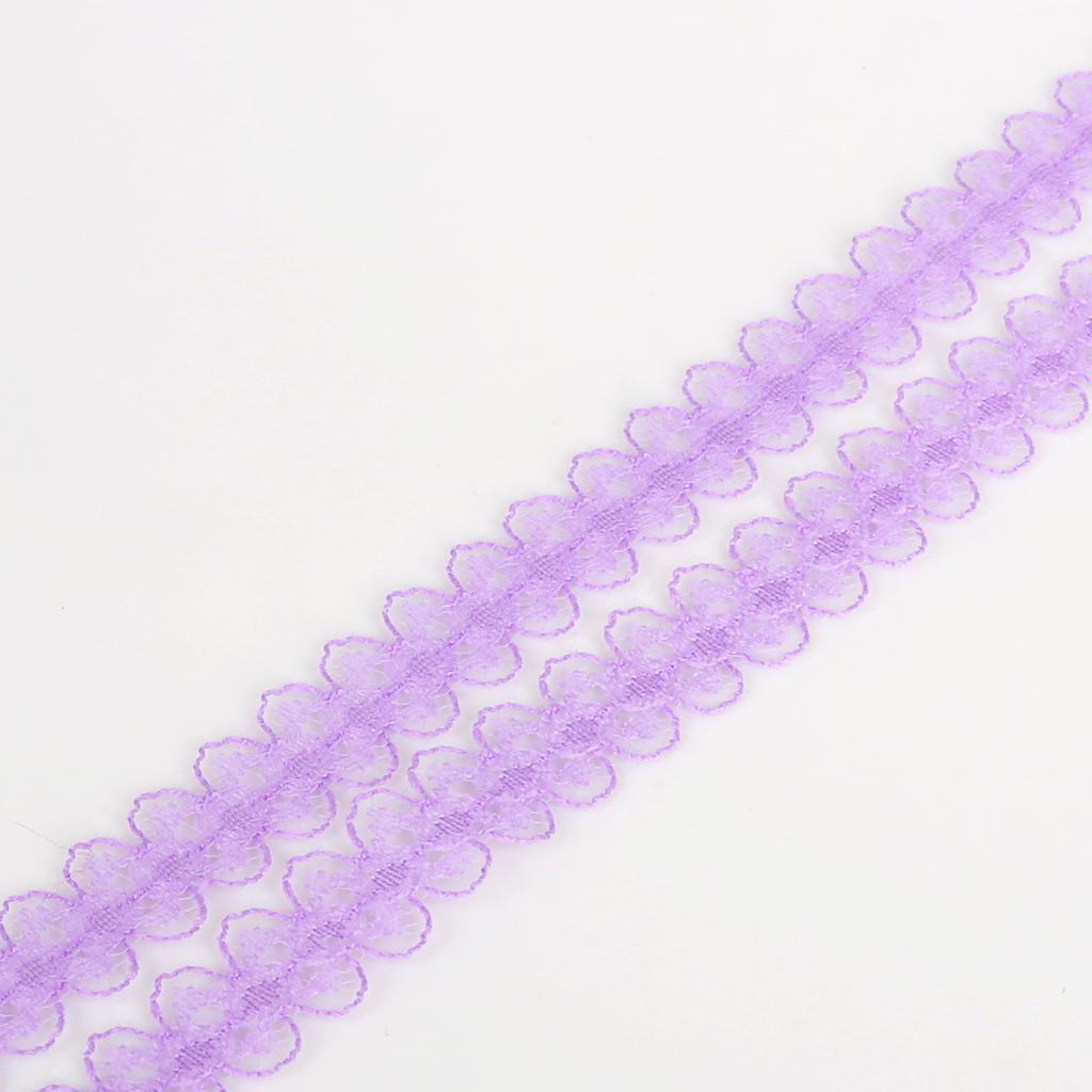 Lace Ribbon 15mm Lace Trim Fabric Embroidered Net Lace Trimmings for Sewing Decoration