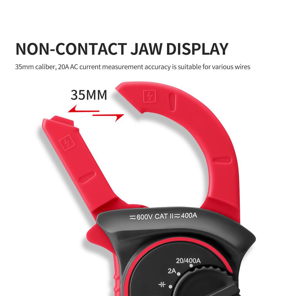 Ручной ЖК-цифровой токоизмерительные клещи Мультиметр AC DC Вольт Ампер Ом Емкость Тестер ABS