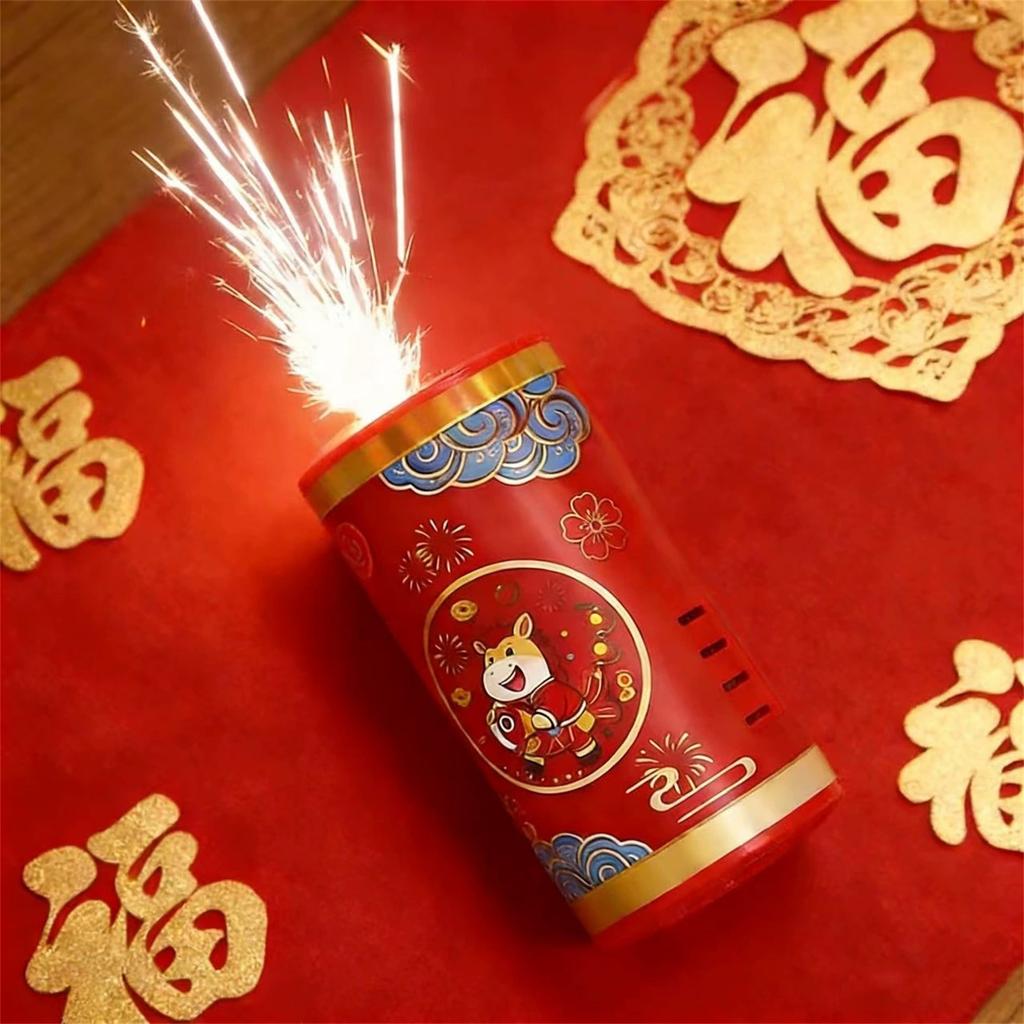 New Year Sparkler Toy  - Rechargeable LED Firework Toy  With Remote Control, Safe Festival Decor For Kids & Home