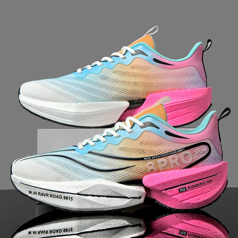 NEW Sports Running Shoes Men Marathon Breathable Lightweight Comfortable Women Athletic Outdoor Fitness Sneakers Carbon Plate