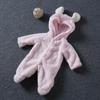 Warm Teddy One Piece Kids Newborn Baby Infant Winter Warm Lovely Cute Hooded Fleece Romper Pajama