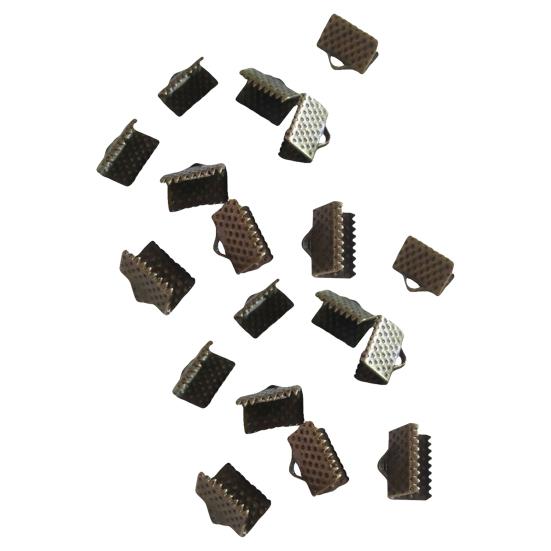 20 шт. ленточные зажимы, обжимные концы, соединитель под залог для браслета «сделай сам»