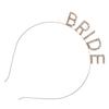 1Pcs Bride Headband Bridal Letter Hairband Wedding Party Crystal Hair Accessories Pre Wedding Event Bachelorette Shower