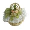 Кружевные fascinators для женщин, шляпа для чаепития, соломенная шляпа в стиле лолита, викторианский чепец