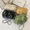 Women Party Crossbody Bag Bag PU Leather Single Shoulder Cloud Bag Dumpling Bag Messenger Bag Soft KTY