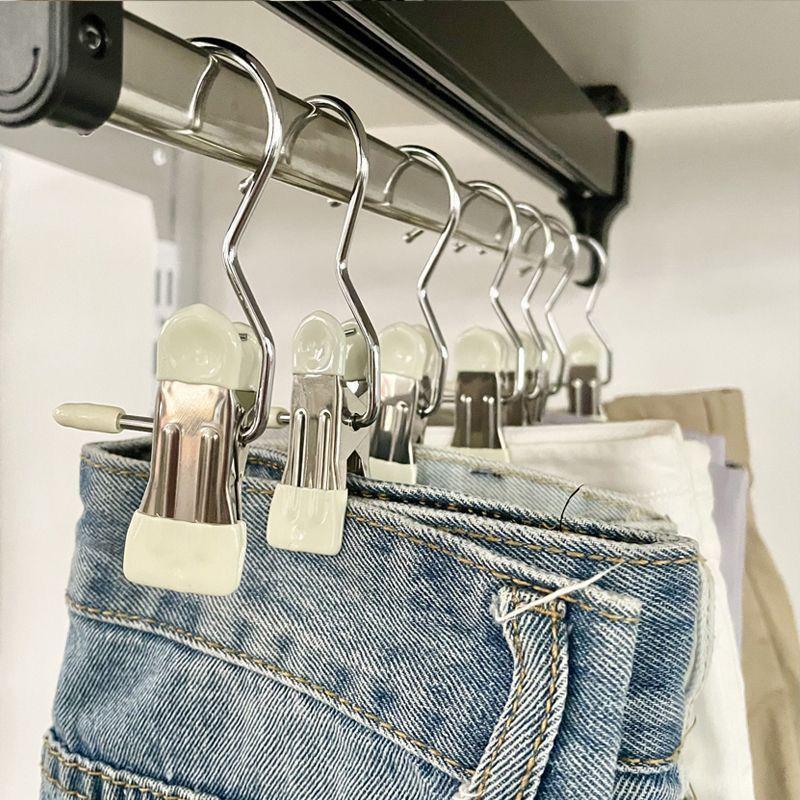 Многофункциональные металлические зажимы для одежды из нержавеющей стали, брюки, зажимы для одежды, зажимы для носков, зажимы для носков, зажимы для шляп, зажимы для простыней, прищепки для одежды