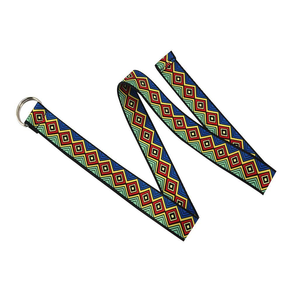 Этнический стиль тренд двойная кольцевая пряжка пояс холщовый ремешок нейлоновый плетеный ремень плетение пояс