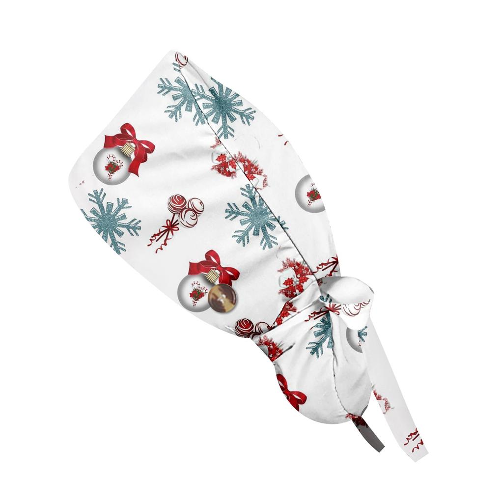 Модная рождественская рабочая кепка с принтом, повседневная женская кепка с хвостиком, кепка с повязкой, кепка Baotou