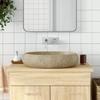 VidaXL Countertop Washbasin Sand Oval 59x40x15 Cm Ceramic 155078