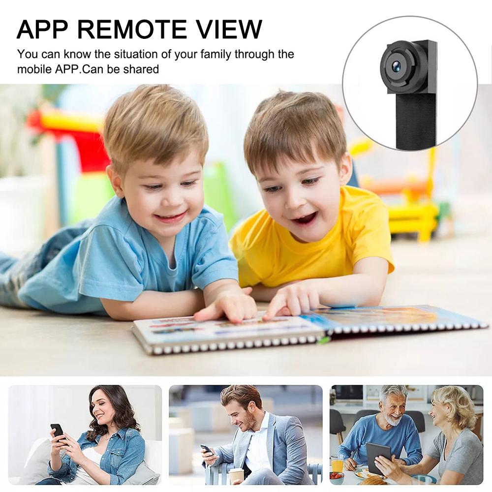 HD 1080P Mini Camera DIY Portable Wireless Module Night Vision WiFi Cam Motion Detection Camcorder Loop Recording Remote View