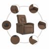 Relax Chair Electric Brown Fabric