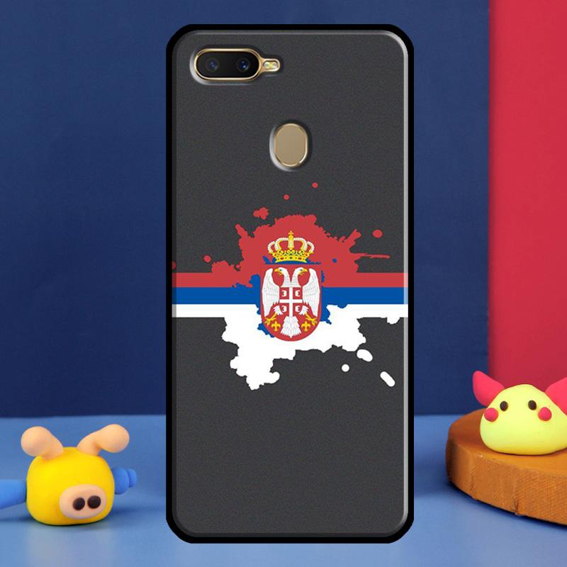 Флаг Сербии Сербский Чехол Для Oppo A16 A76 A96 A58 A78 A98 A5 A9 A91 A15 A17 A77 A52 A72 A74 A94 A54S A57S Чехол