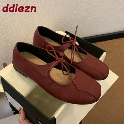 Мода Мода Круглый Носок Женские Балетки С Обувью Повседневная Мягкая Женская Обувь Неглубокая Обувь Бабочка-Бантик Женские Балетки Мэри Джейн