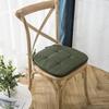 Solid Color Linen Chair Cushion | Non-slip, Universal Seat for All Seasons | Nordic Design for Home Office or Mahjong Stool
