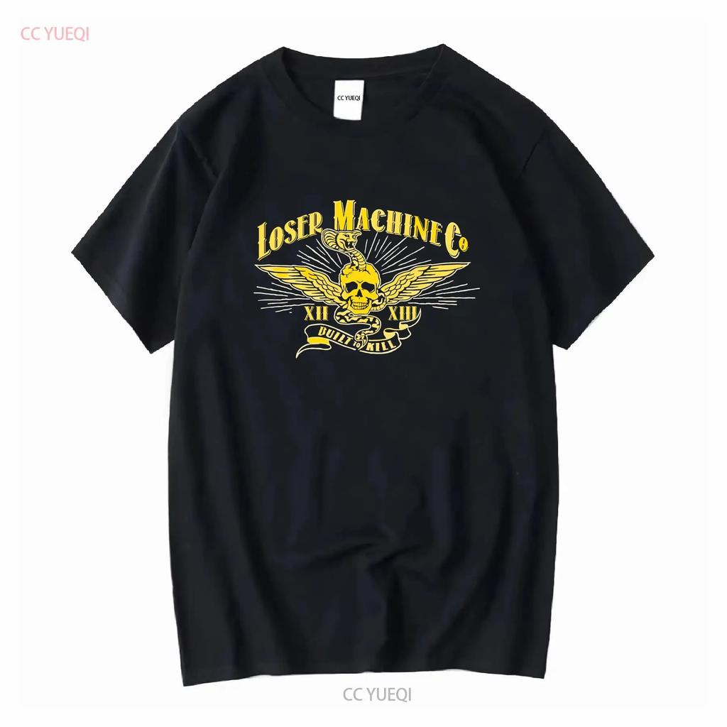 Футболка Loser Machine Байкер Скейтбордист Металл Мужская 2XL винтажная Стиранная homme уличная Модная Стильная Удобная дизайнерская одежда