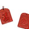 Благоприятный киноварный кулон с символом Фу и брелок для мужчин и женщин