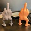 3D-печатные настольные украшения Статуэтка среднего пальца с ногами Статуэтка для автомобиля, дома, офиса Настольное украшение-статуэтка Забавные подарки-розыгрыши