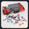 MOULD KING 15019 Технический автомобиль, игрушки для мальчиков, моторизованная модель мусоровоза, строительные блоки MOC-38031, кирпичи, детские рождественские подарки