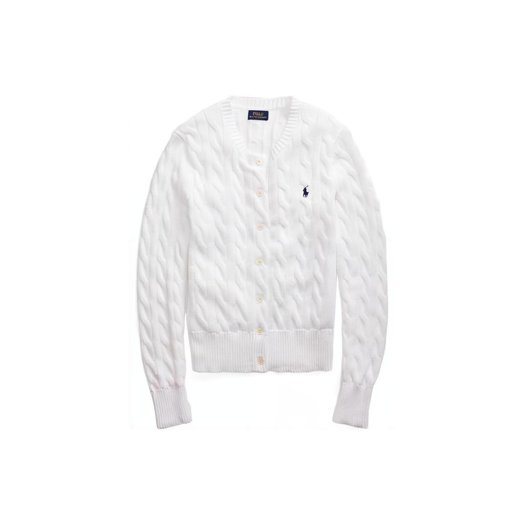 Polo Ralph Lauren SS22 Cable Knit Sweater Women Sweater White WMPOSWEN6820272-100
