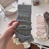 Y2K Knitting Leg Warmers Solid Color Long Stockings Sweet Boot Socks  Autumn and Winter