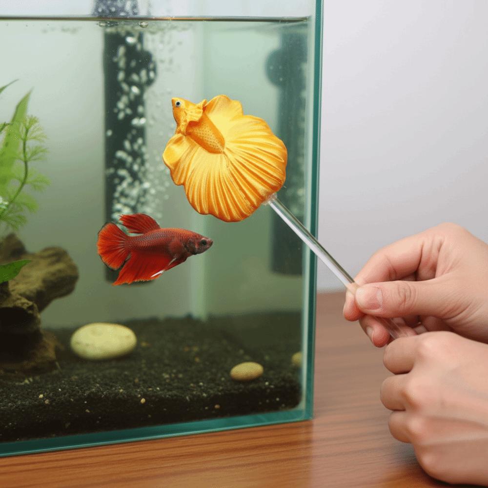 Colorful Betta Training Wand Fish Shaped Fish Training Stick Fish Tanks Accessories