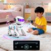 Remote Control Robot Dog Toy Programming Smart Interactive Electric Dog Toddlers 2.4GHz RC Walking Dancing Puppy Toy with LED Eyes