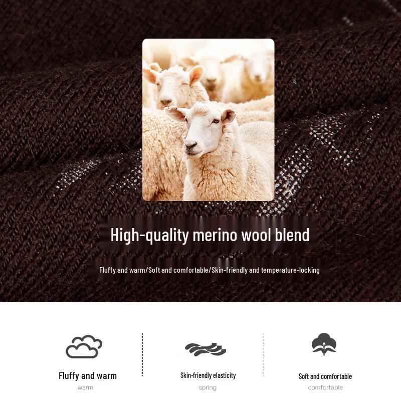 Мужской вязаный пуловер Cai Zi с цветочным принтом