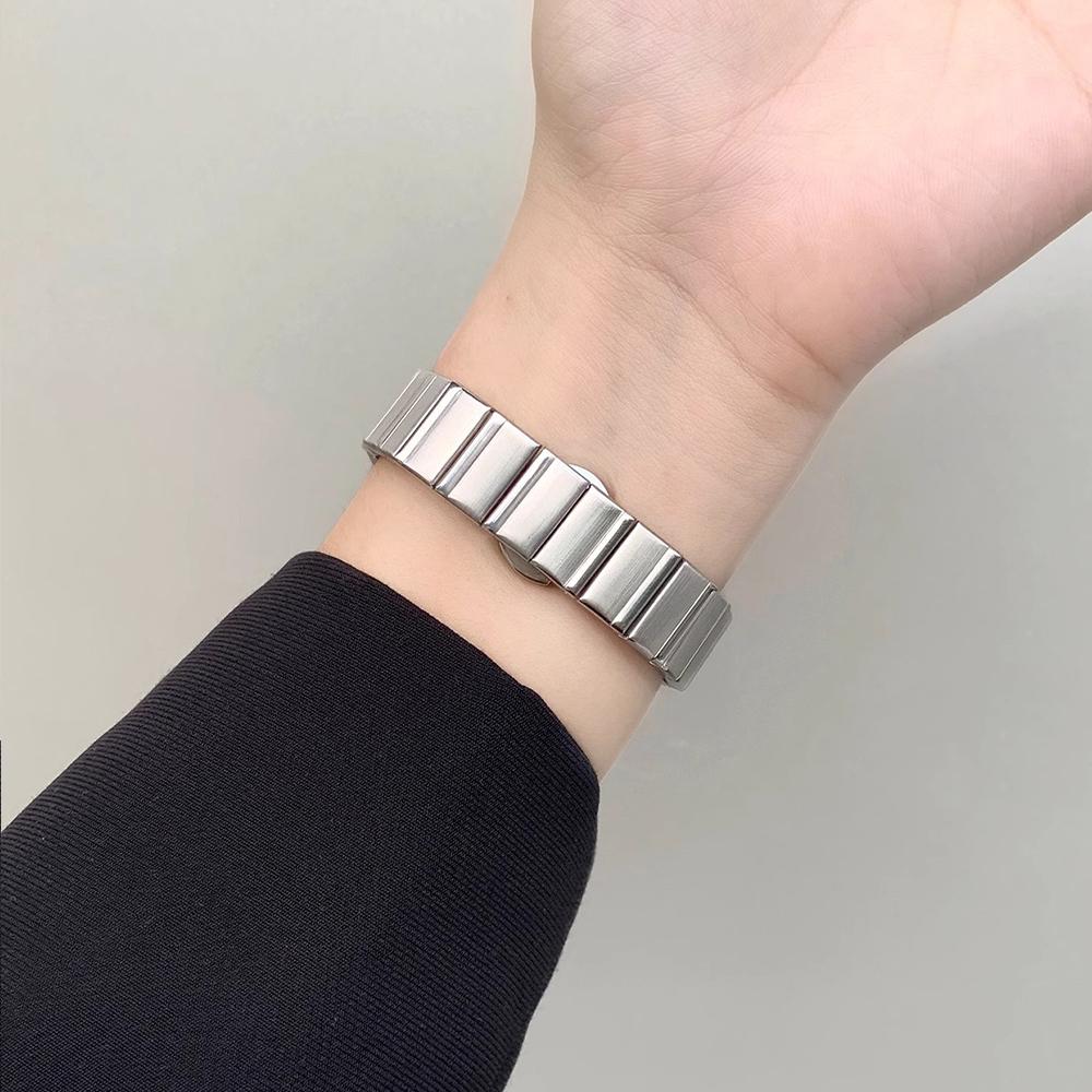 Ремешок из нержавеющей стали для Apple Watch Ultra 2 49 мм 46 мм 42 мм 44 мм 45 мм 41 мм 40 мм 38 мм Женский браслет Iwatch 10 8 9 7 6 5 Se Ремешок