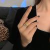 Trendy Minimalist Korean Geometric Wave Ring In 925 Silver For Womens Jewelry
