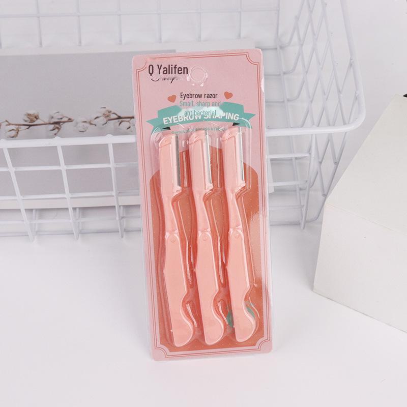 Складная бритва для бровей для женщин премиум-класса: Профессиональный триммер со сменными лезвиями