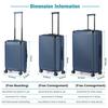 3-Piece PP Hardshell Suitcase Set 20/24/28in - Lightweight Luggage w/360° Spinner Wheels & TSA Lock, Durable Carry-On