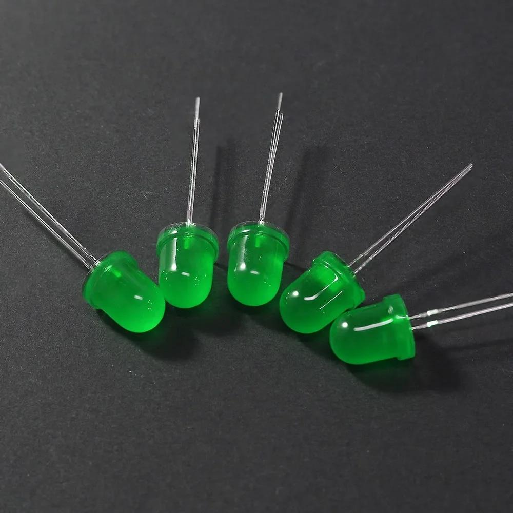 20 шт./50 шт. 8 мм светодиодный диод F8 в ассортименте, красный, зеленый, синий, желтый, белый, светодиоды «сделай сам»